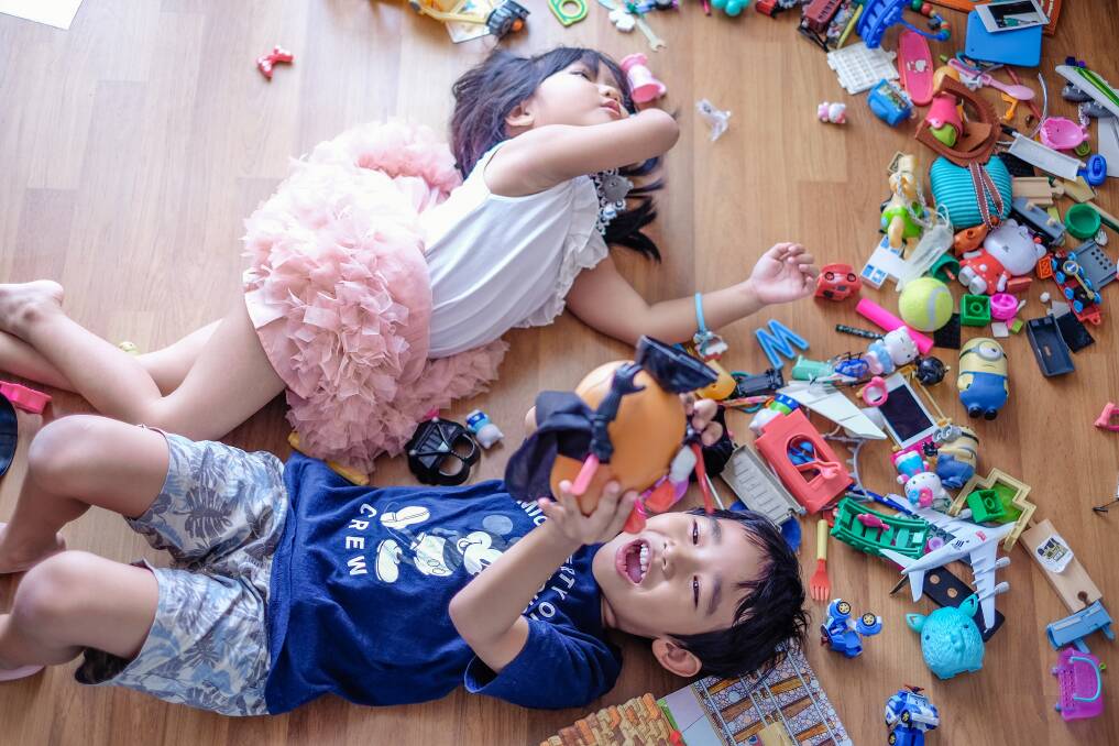 CLUTTER BREEDS CHAOS: Be it toys or clothes, everything needs a designated home. 