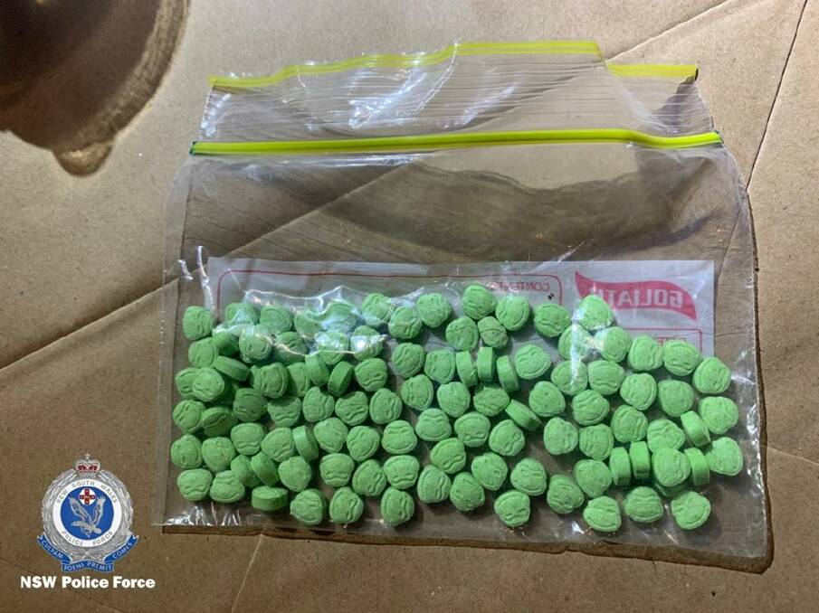 Police seized 100 MDMA tablets from the Moss Vale property. Picture: NSW Police 