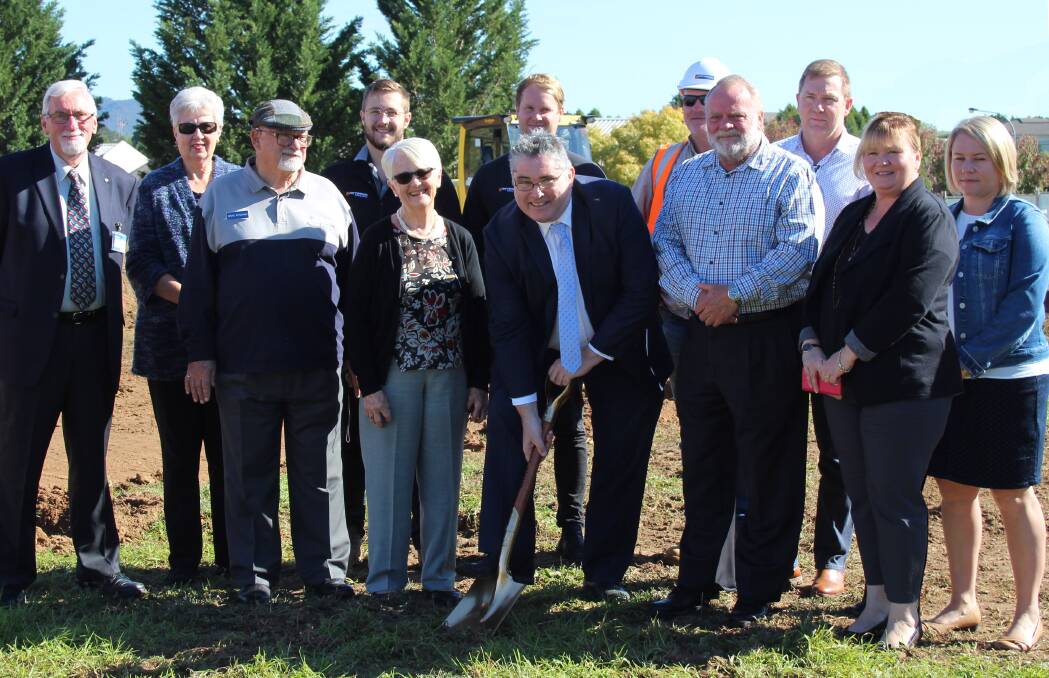 Turning of the first sod for Stage 3: David Dahl, Jeanette Dahl, Brian Wyndham, William Cadorin, Roberta Forsythe, Jarrod Mallam, Jeremy Halcrow, Rod Sutton, John Vilskersts, Paul Brand, Tracey Walsh, and Stacey Rhall.