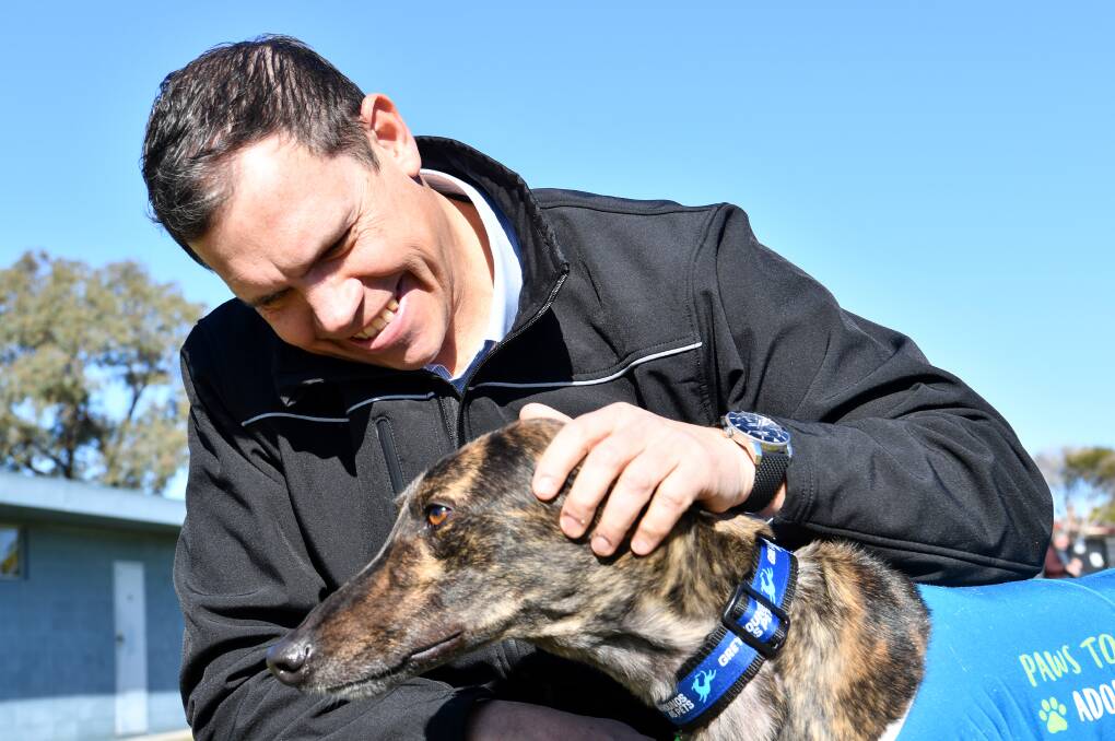 As seen at Goulburn Show: The program for Greyhounds as Pets has expanded its operations to Goulburn recently and CEO of Greyhound Racing NSW Tony Mestrov said that it is already proving successful.
