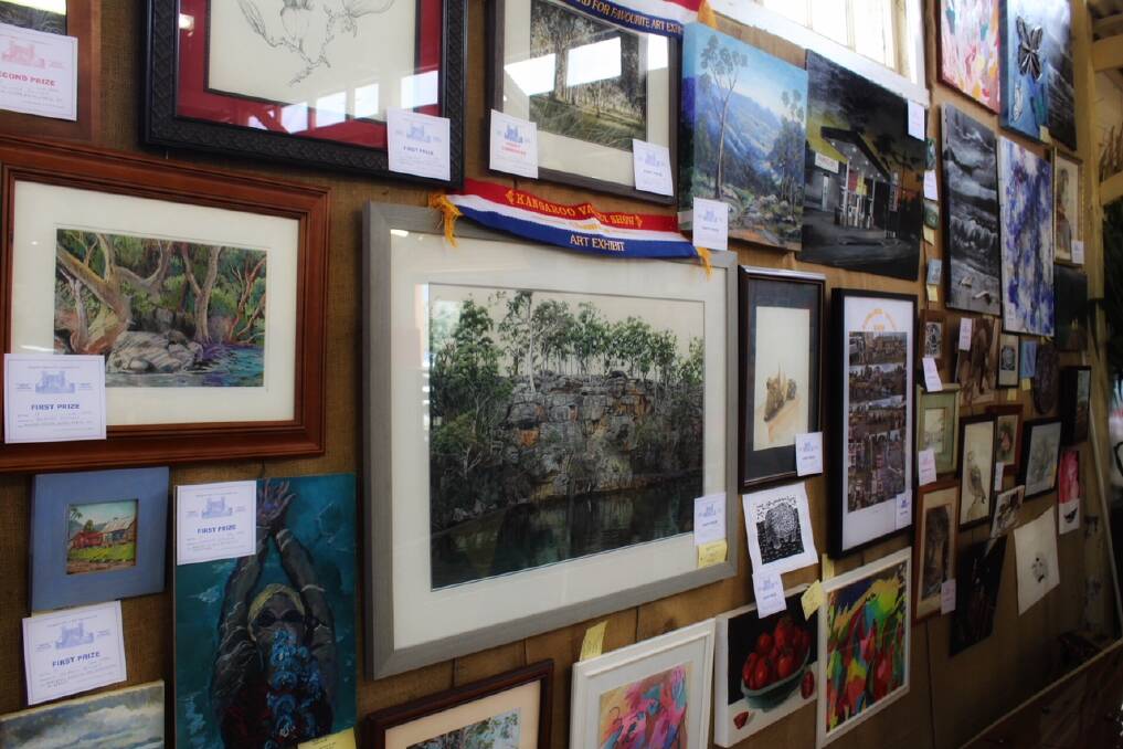 Creative pieces: Local landscape artist Neville Connor is undertaking the art judging, and many of the works on display will be for sale.