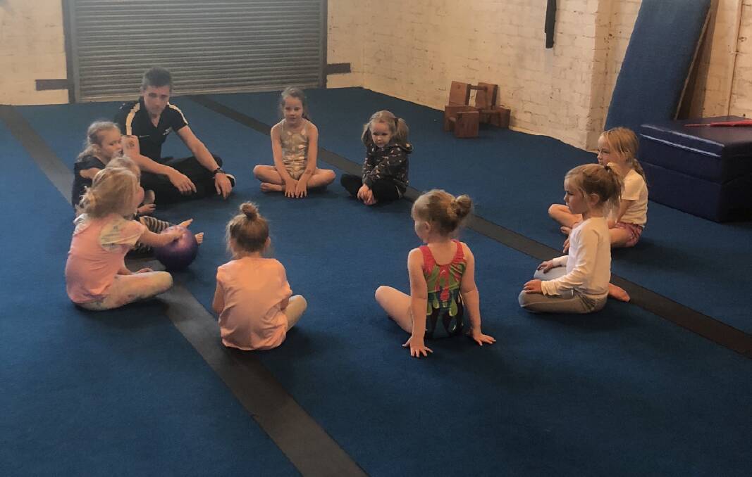 An introductory session for a recreational gymnastics class in Goulburn.