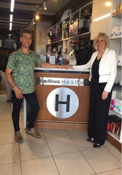 Matt Wheeldon, along with wife and co-owner Elizabeth, are celebrating Headlines Hair and Beauty's 40th anniversary. Matt started his career there over 30 years ago.