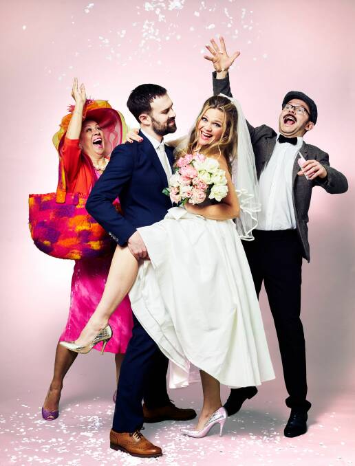 Dinner is the show: Confetti & Chaos is coming to Goulburn Workers on June 27. It promises calamity, hilarity, and a three-course meal. Photos: Supplied.