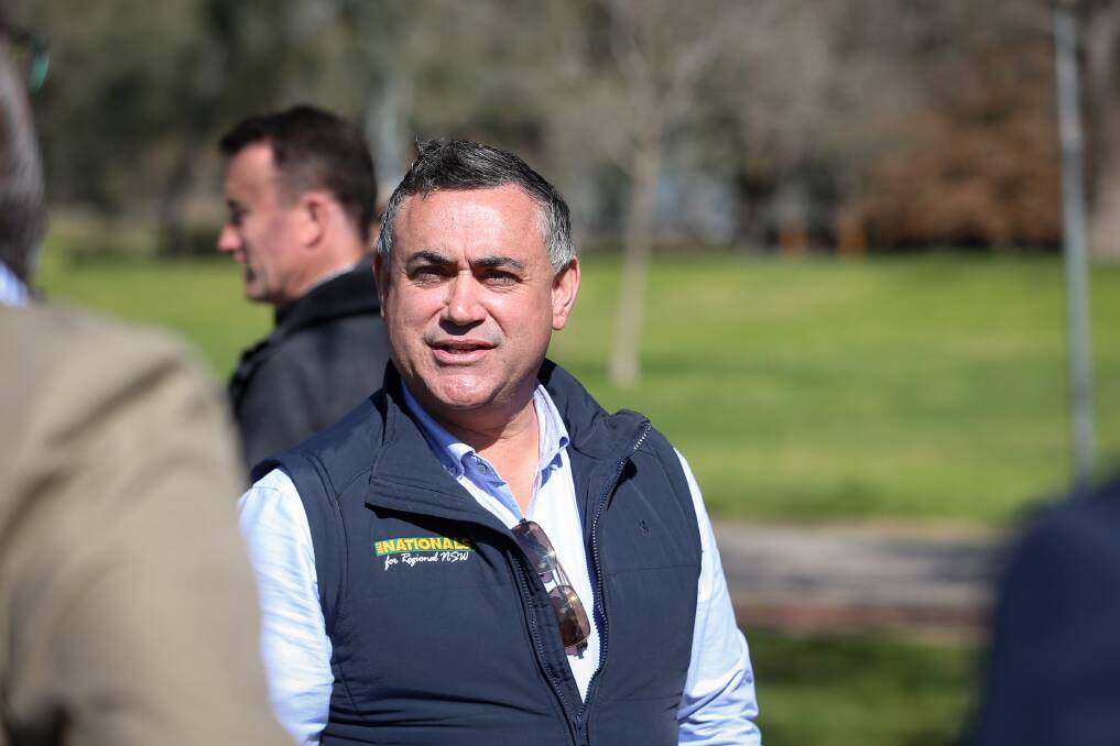 NSW Deputy Premier John Barilaro wants Victoria to open its border. 