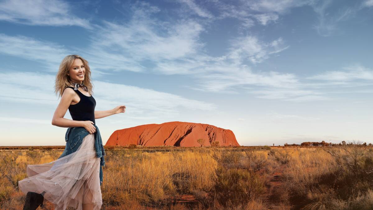 Kylie Minogue in new Tourism Australia campaign. Picture: Tourism Australia