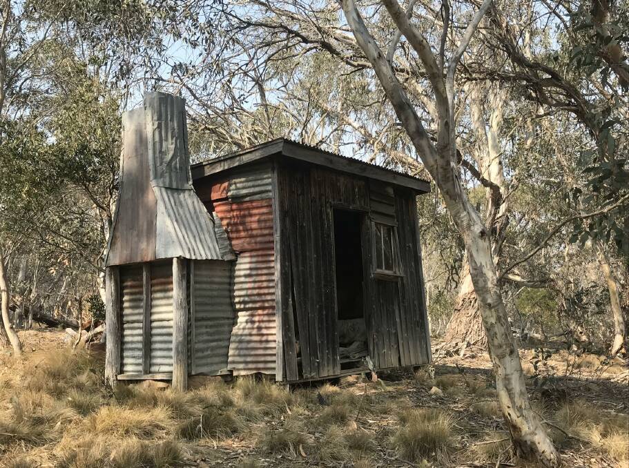 Historic Blyton's Hut, before it was consumed by fire. Picture: Robbie Wallace