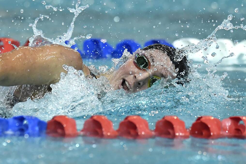 STROKE: Meg Bailey at the recent Australian Short Course Championships, which were held virtually across four states. Picture: Getty Images