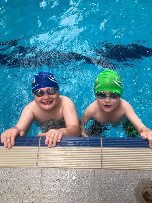 TREADING WATER: William and Noah Canty from Goulburn Amateur Swimming Club are looking forward to getting back in the water, but it might be some time.