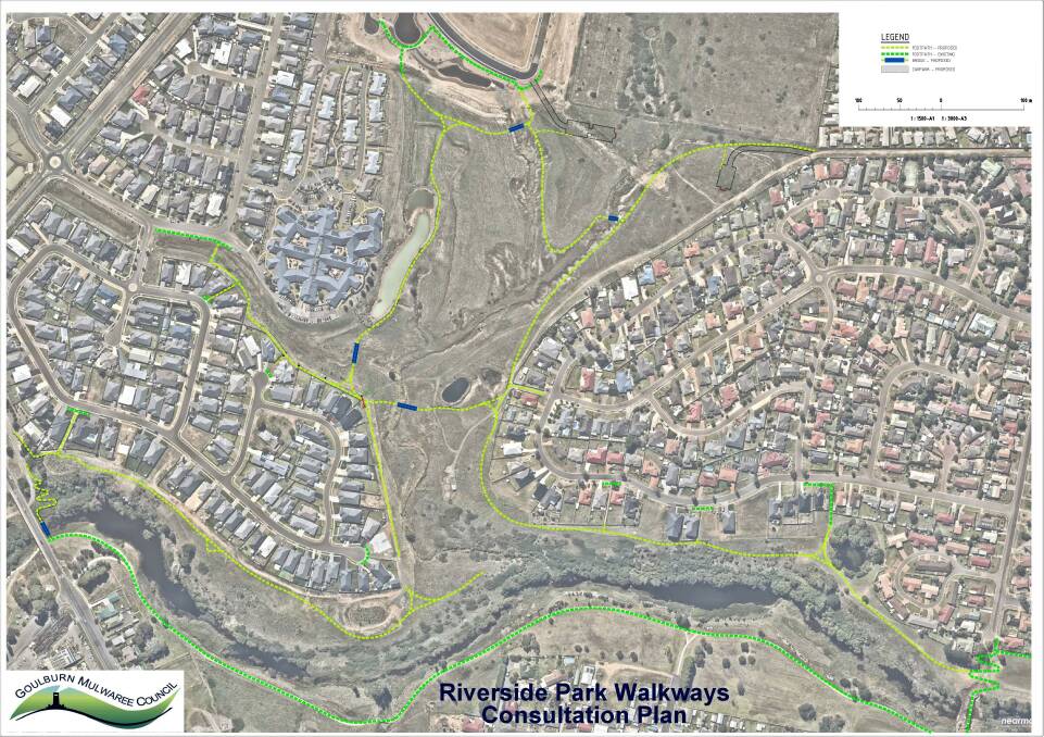 GREEN SPACE: Goulburn Mulwaree Council had endorsed the plan for Stage 1 of Riverside Park in the Marys Mount area.
