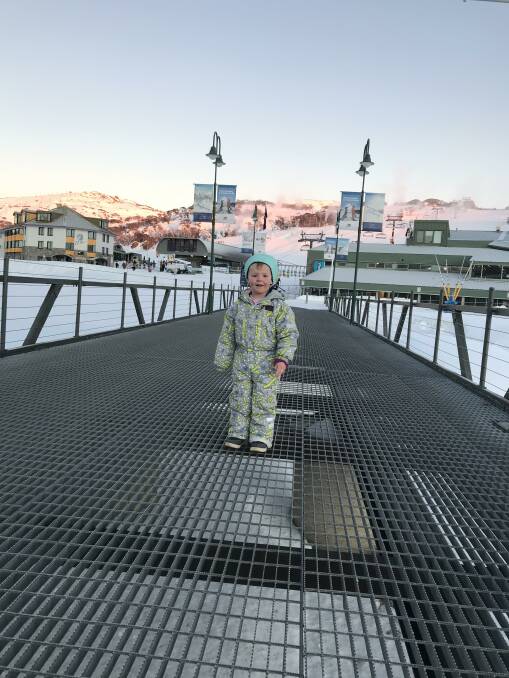 Victoria Cutler, who began skiing last year aged three. She is very keen to get back to the snow this year.