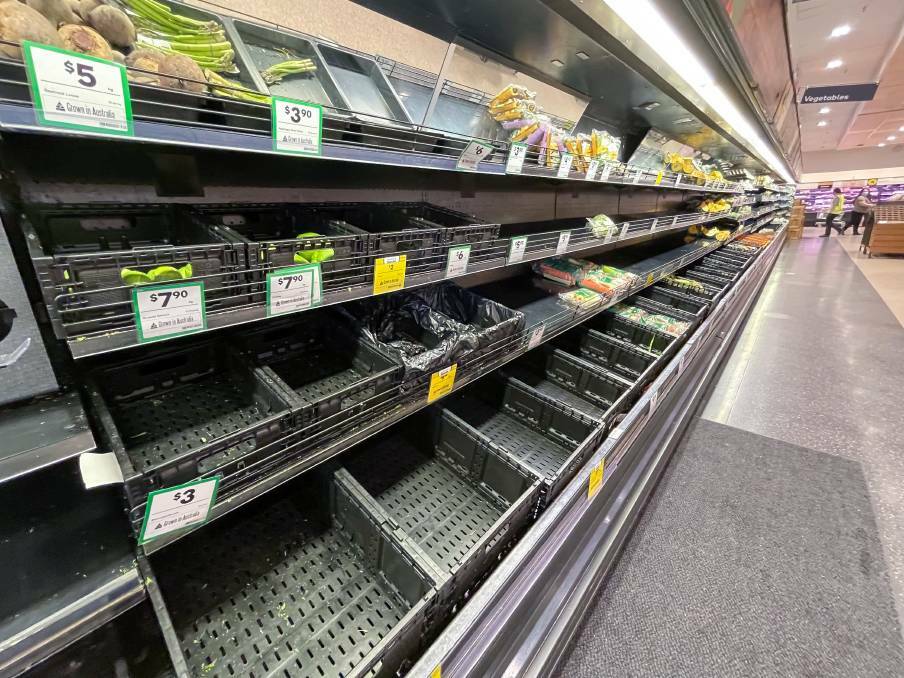 Woolworths and Coles have said shelves should be looking fuller from today onwards. Photo: Adam McLean