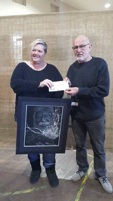 POPULAR: The Taralga Art Show's People's Choice Award was won by Michelle Peddle with 'Welcome to Country'.