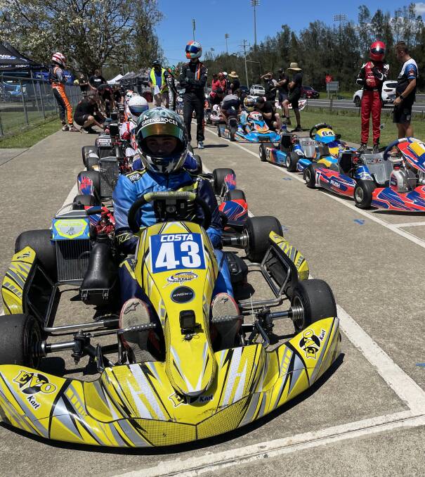 Costa Toparis (front left) was simply too good for the other State Championship drivers over the weekend. Photo: Supplied.