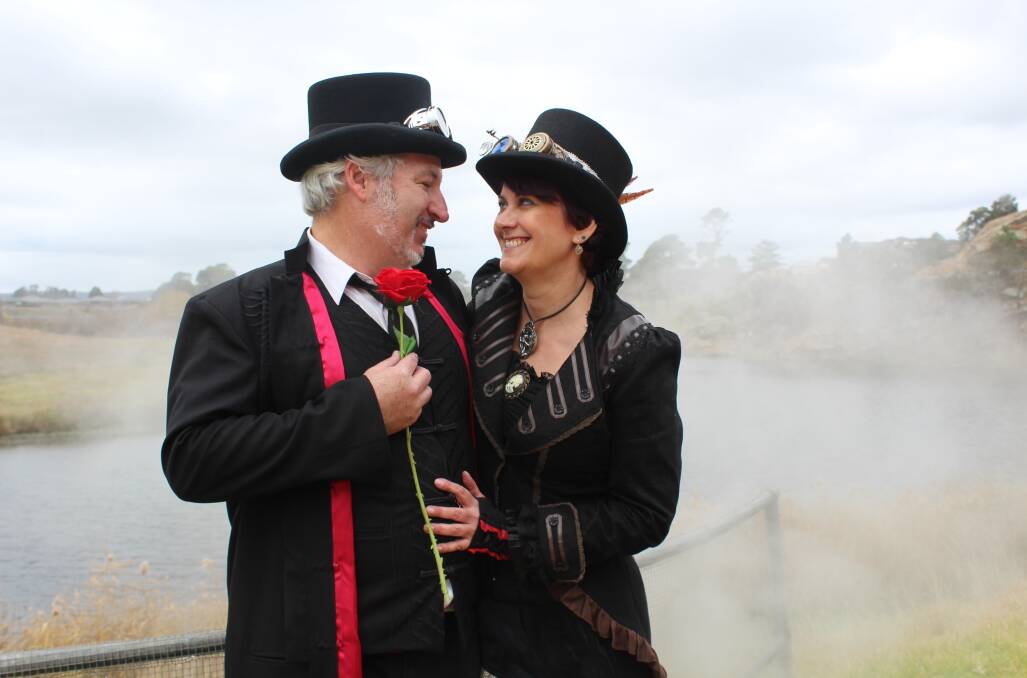 THIS WEEKEND: See 'pop opera' performers Doctor Lucifer (Michael James) and Steam Diva (Anita de Lisen) at the Steampunk and Victoriana Fair, October 20-21, Waterworks.
