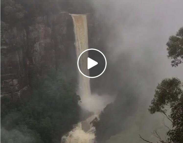 Spectacular footage of Belmore Falls in flood | VIDEO