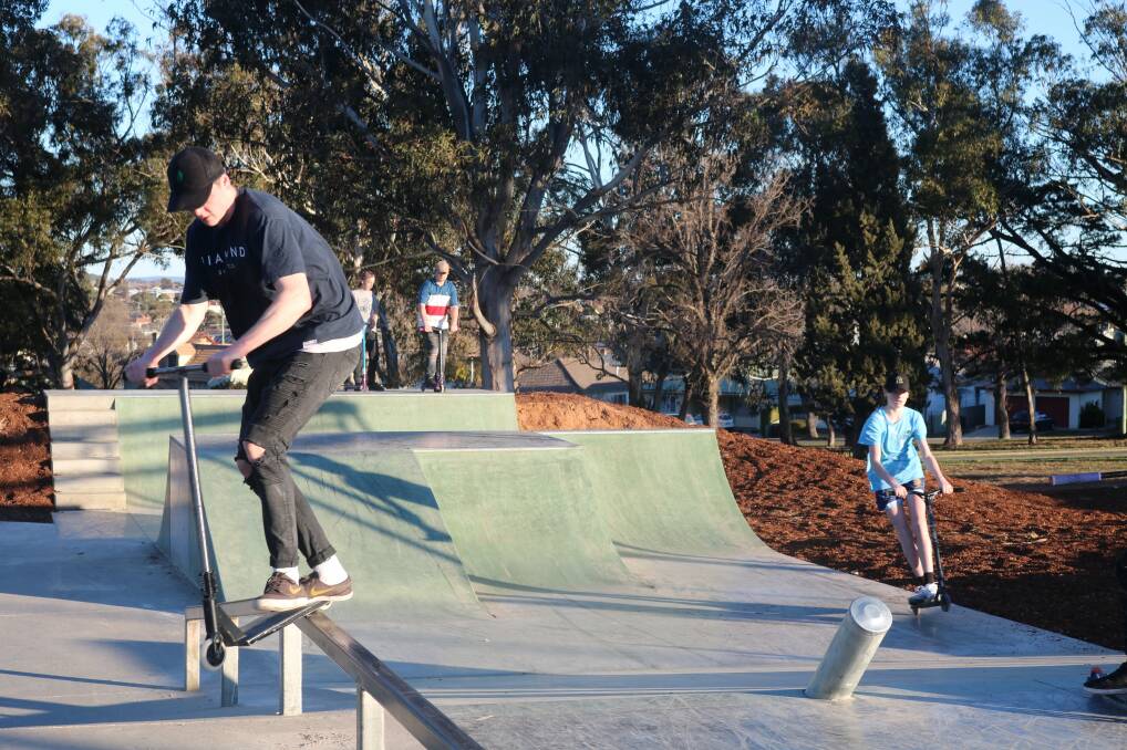 Skaters and scooter riders are loving the new elements at the Victoria Park skate park.