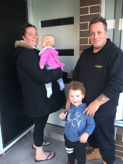 NOT ENOUGH RENTALS: Megan and Jason Kennedy and their two children were looking for a replacement for their two-bedroom rented apartment for a year, until they were finally approved for this Moss Vale home.