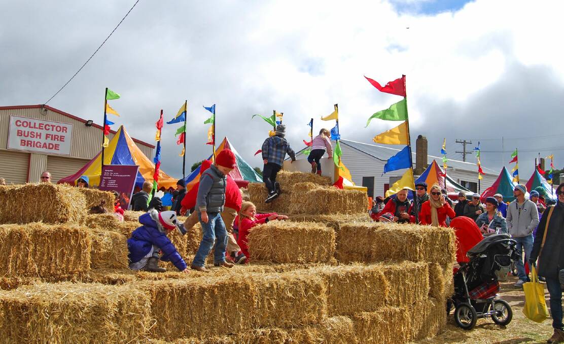 LOST PLEASURES: The hay bale maze is always a hit with the children, along with many other country-style activities.