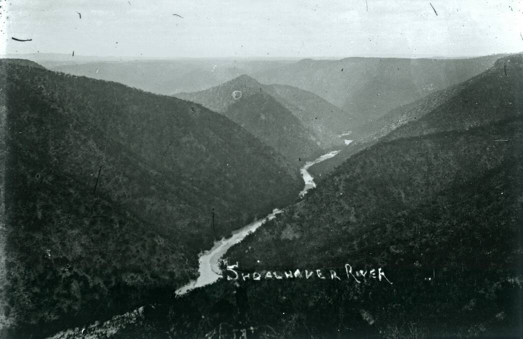 WILD COUNTRY: An old photo of the Shoalhaven River in the Tallong region, which shows how steep and impassable the country was in the time of European settlement.