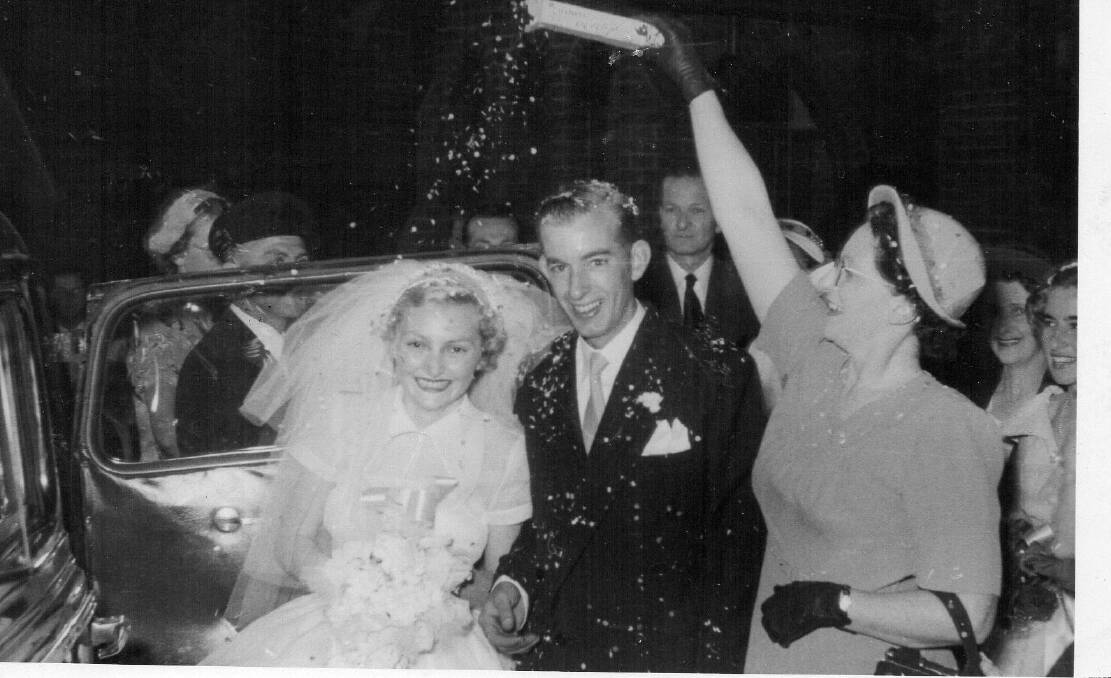 Gwen and John Warmington married on November 1, 1952. The next day they moved to Yass. Photo: supplied
