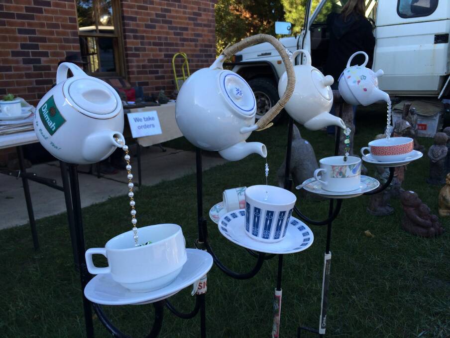 POUR ME OUT: Don't miss out on the quirky garden art and other fun items at Laggan Markets this Saturday.