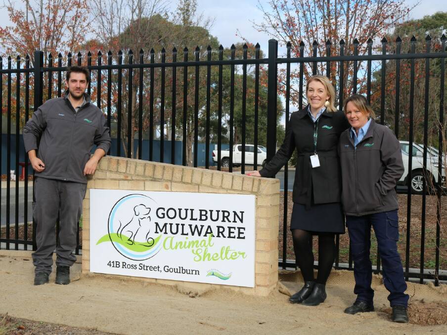NEW LIFE: Matthew Jeffery (ranger), Sarah Ainsworth (business manager environment and health) and Charmaine Hartwig (ranger) at the revitalised Goulburn Mulwaree Animal Shelter.