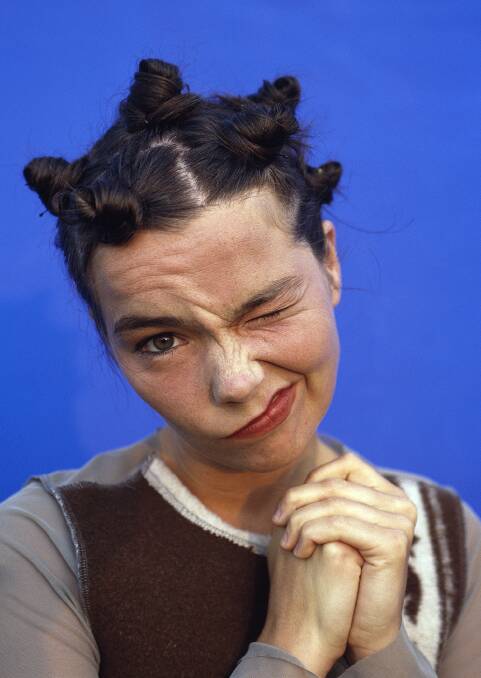 iN TOWN: Björk 1994, 180 x120cm, digital print mounted on alucabond © Tony Mott, State Library of NSW Travelling Exhibition