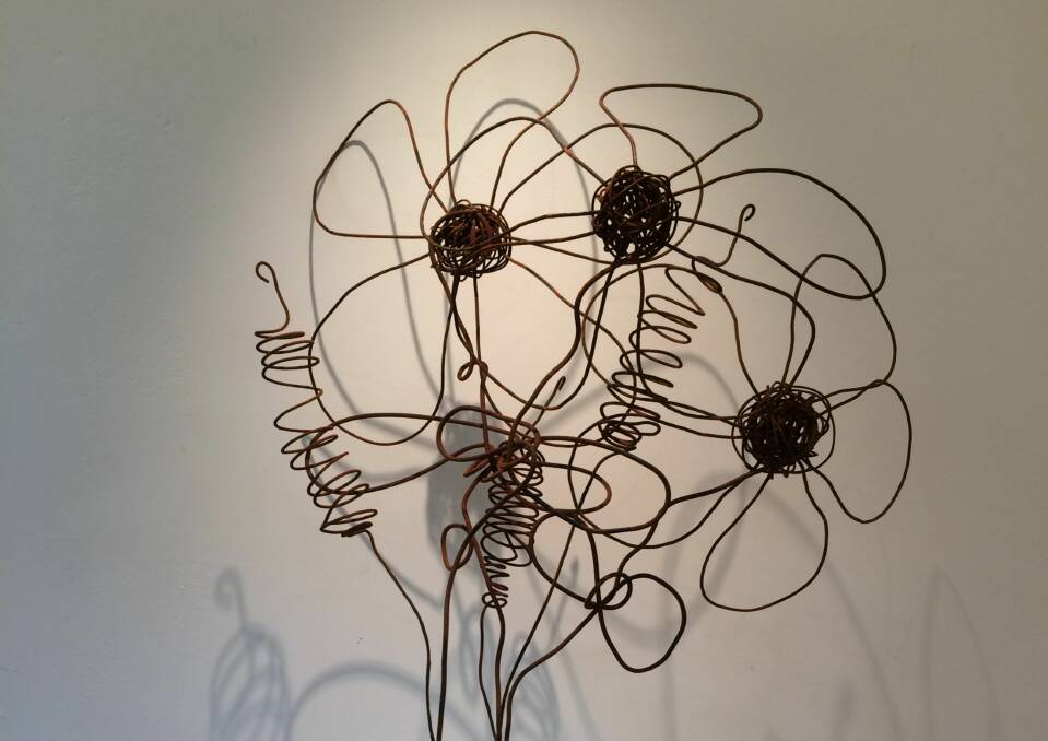 GET WIRED: Daisies to Rust by Leanne Kelly - learn how to work with wire at a workshop this Sunday.