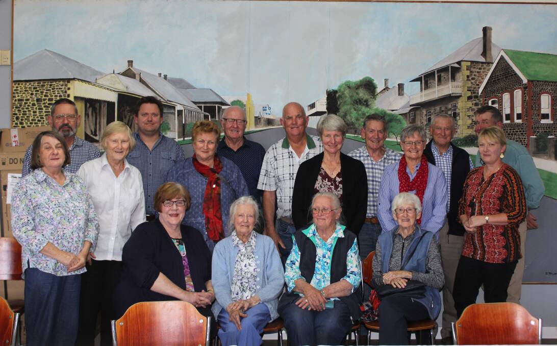 WHAT A LADY: Mary Mooney's friends and relatives came from Sydney, the ACT and Albury to celebrate with Mary (seated, second from left) on her 90th birthday. Photo: contributed.