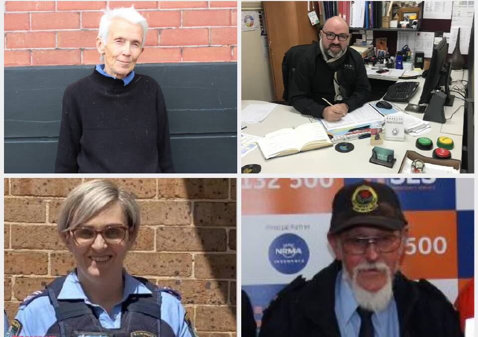 (Clockwise from top left) Jennifer Lamb, Paul Scott-Williams, Kevin Muffett and Bianca Williams are Goulburn Mulwaree's nominees for 2021 Citizen of the Year.