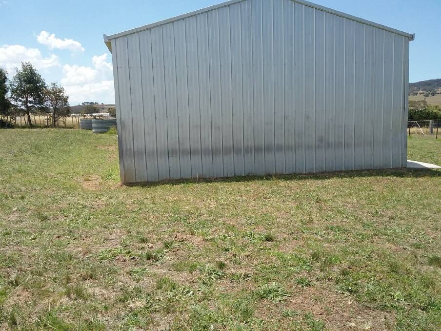 BE CAREFUL: Clear grass and debris from around your sheds to minimise fire risks.
