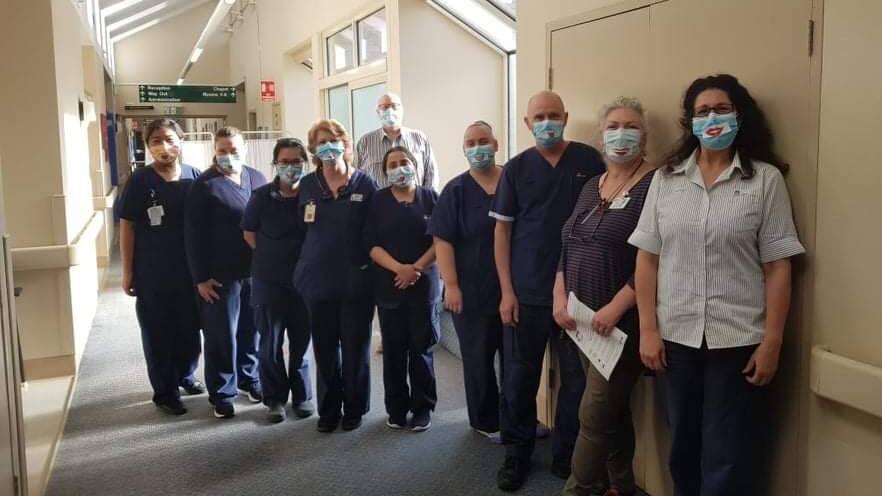 The staff of Bourke Street Health Service, which shut its doors last week. Photo: supplied