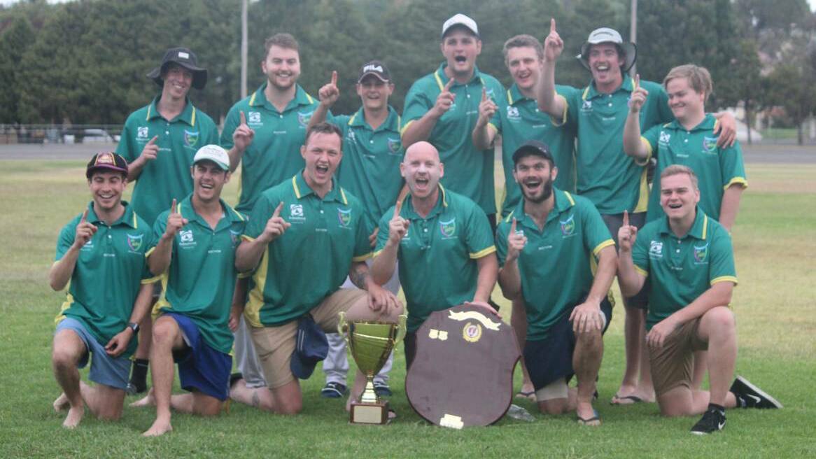 Winners again: Hibo Green (seen here celebrating the 2018/19 premiership) has retained the title following the cancellation of the 2019/20 final. 