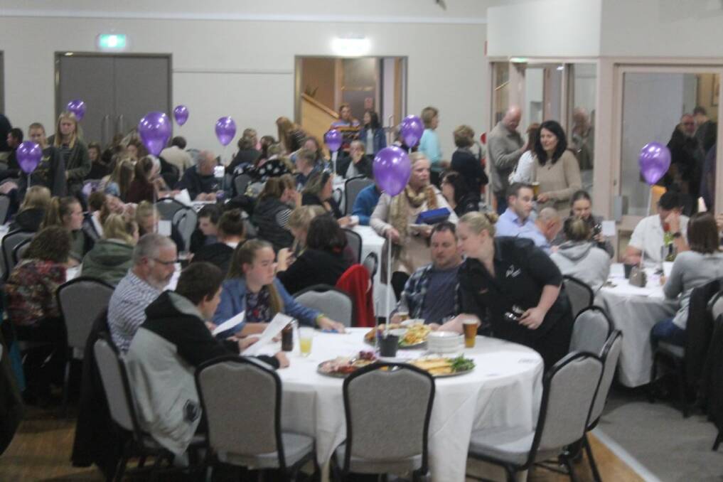 Packed: The Workers Club was packed to the rafters on Saturday night with attendees of the fundraiser. Photo: Goulburn District Netball Association. 