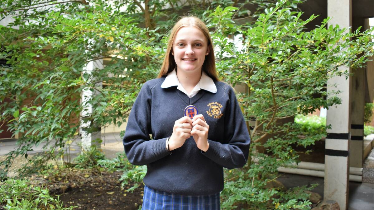 Well played: Chelsea Croker with the bronze medal she earned at the CHS Basketball Championships last week. Photo: Supplied.