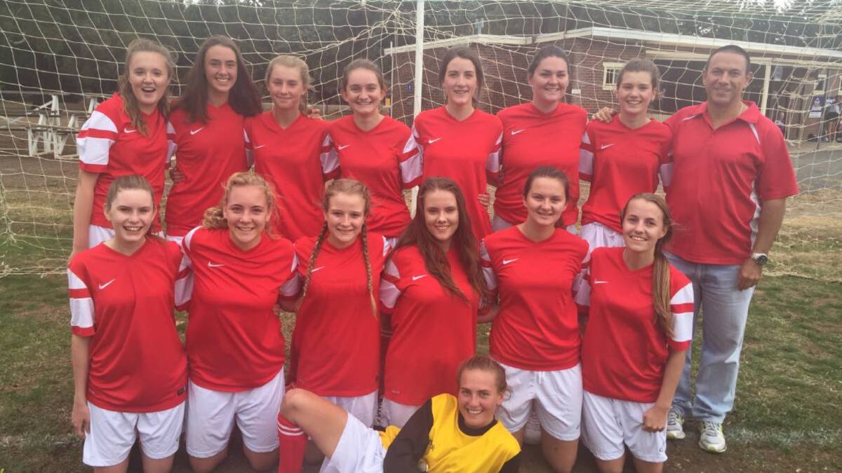 Restarted: One of the last All Age Women's soccer teams to emerge from Crookwell, seen here in 2016. Photo: Supplied.