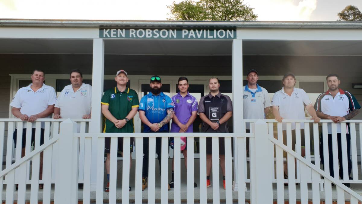 Lined up: The captains of Goulburn's local cricket teams gathered in anticipation of what they hope will be an exhilarating season. Photo: Zac Lowe.