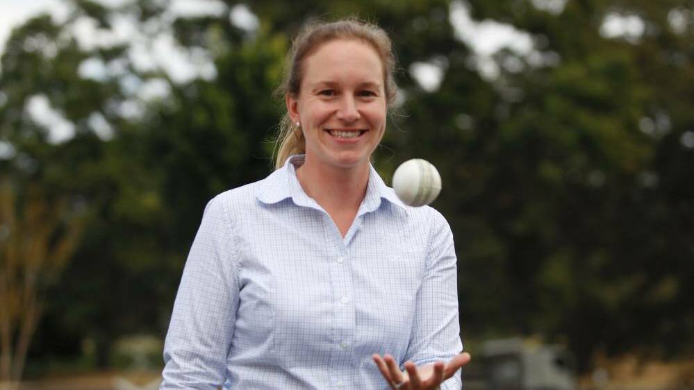 Official: Claire Polosak's rise has been rapid and, at only 32, she has achieved what no other female umpire has in the history of cricket. Photo: AAP.