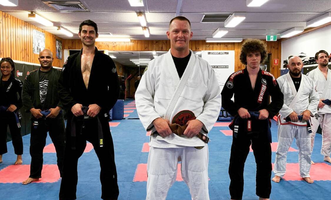 Instructor: Craig Harmer (centre) announced that the GMAA is fully reopened as of July 1. Photo: Goulburn Martial Arts Academy/Facebook.