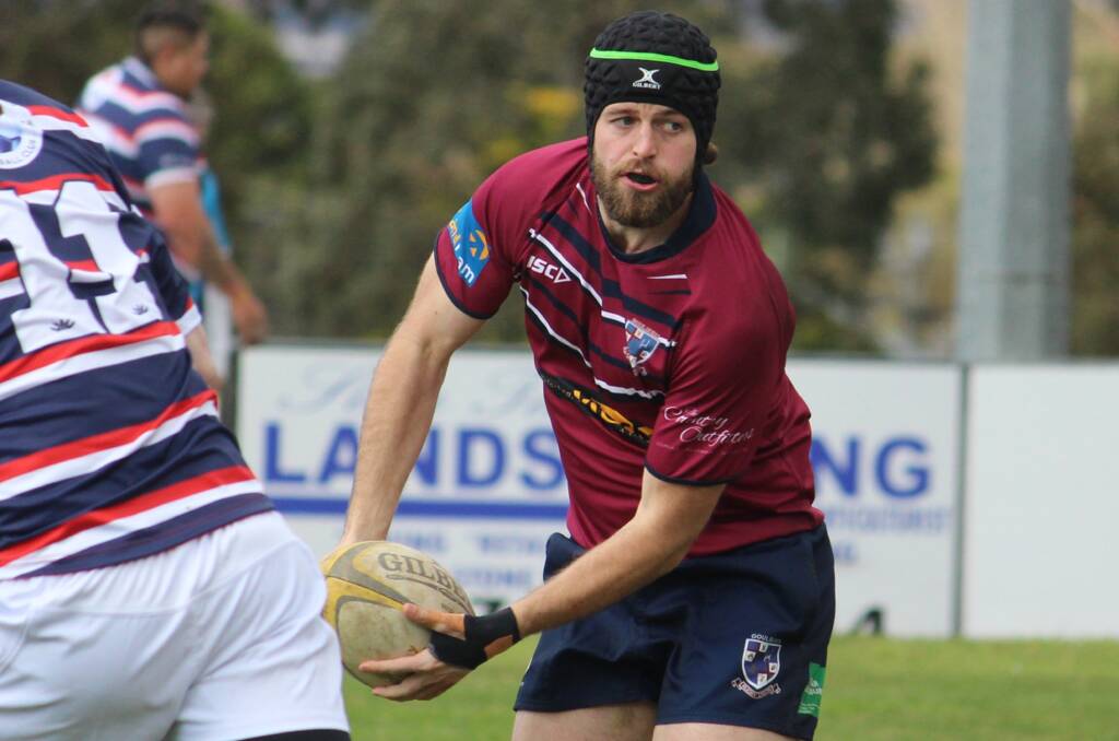 Passed: The Dirty Twos scored their most resounding win of the season on the weekend. Photo: Goulburn Rugby Union.