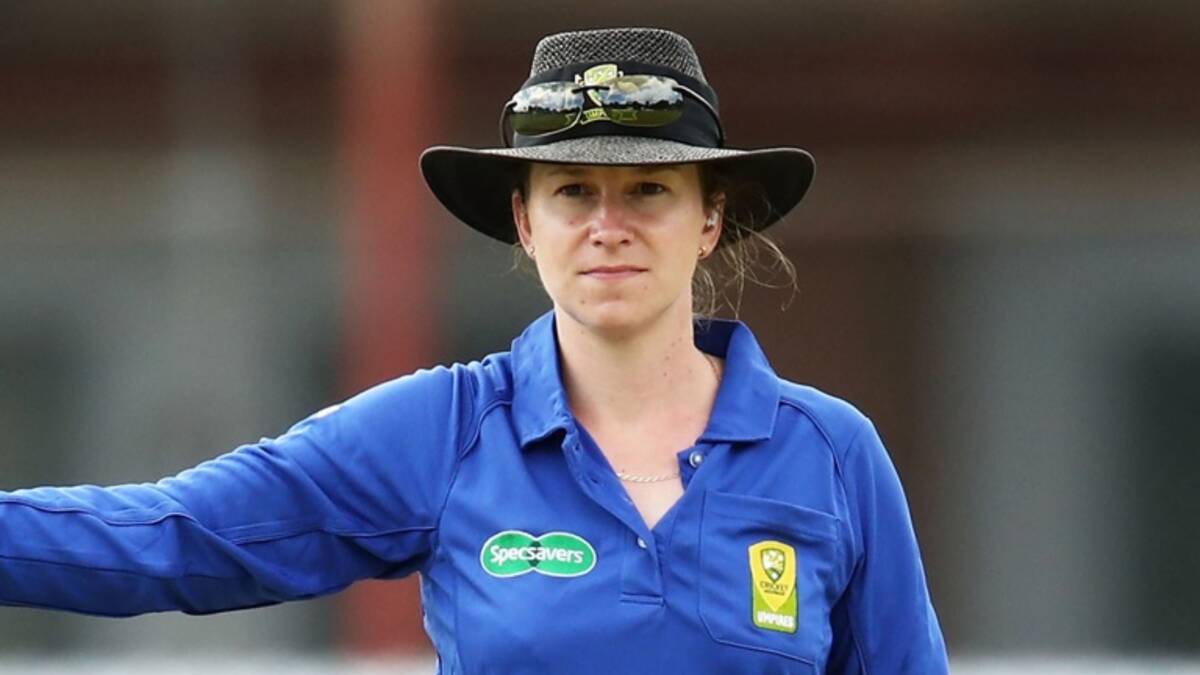 Standout: Goulburn's Claire Polosak has risen to become one of the foremost female umpires in international cricket. 