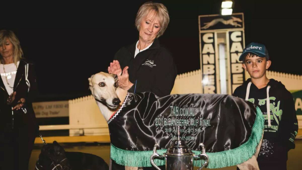 Farewell ACT: Denice Warren stands with Smooth Blend after winning the final Canberra Cup. Photo: Jamila Toderas