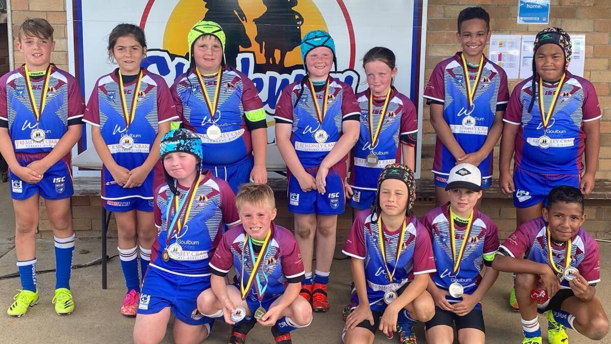 So close: The Goulburn Stockmen Under 10s side which nearly claimed victory in the Life Members Carnival grand final. Photo: Goulburn Junior Stockmen.