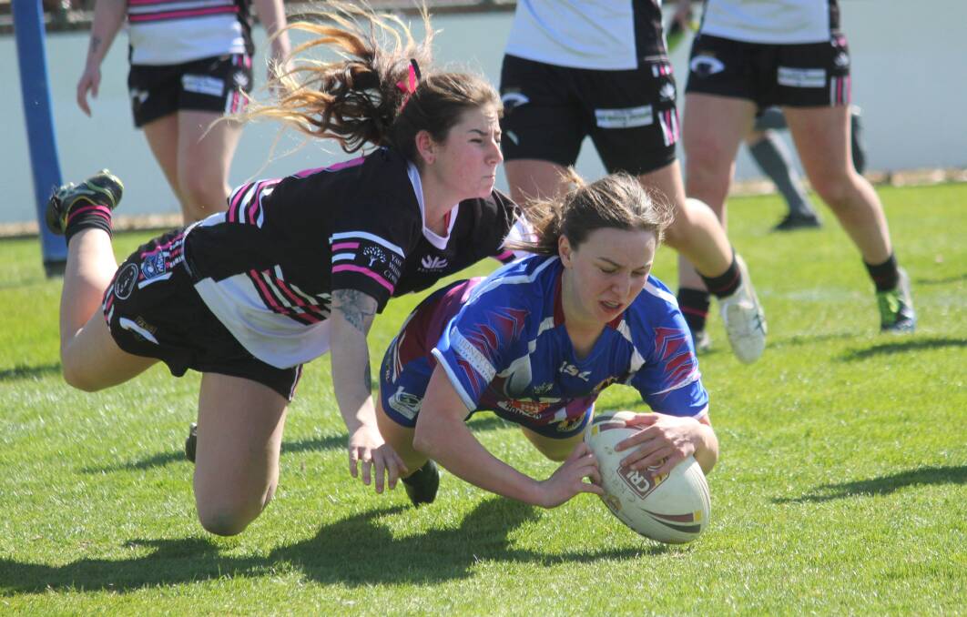 Crossing over: The Goulburn Stockmen women's team won the grand final in 2018 but couldn't put a side together in 2019 due to a lack of numbers. Photo: Zac Lowe.