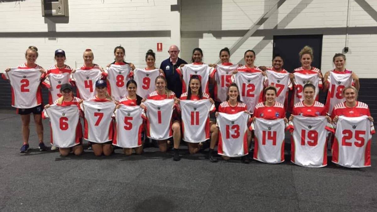 United: The Monaro women's team from 2020, many of whom have been named in the 2021 side alongside Hazelton (front row, fourth from left). Photo: Facebook.