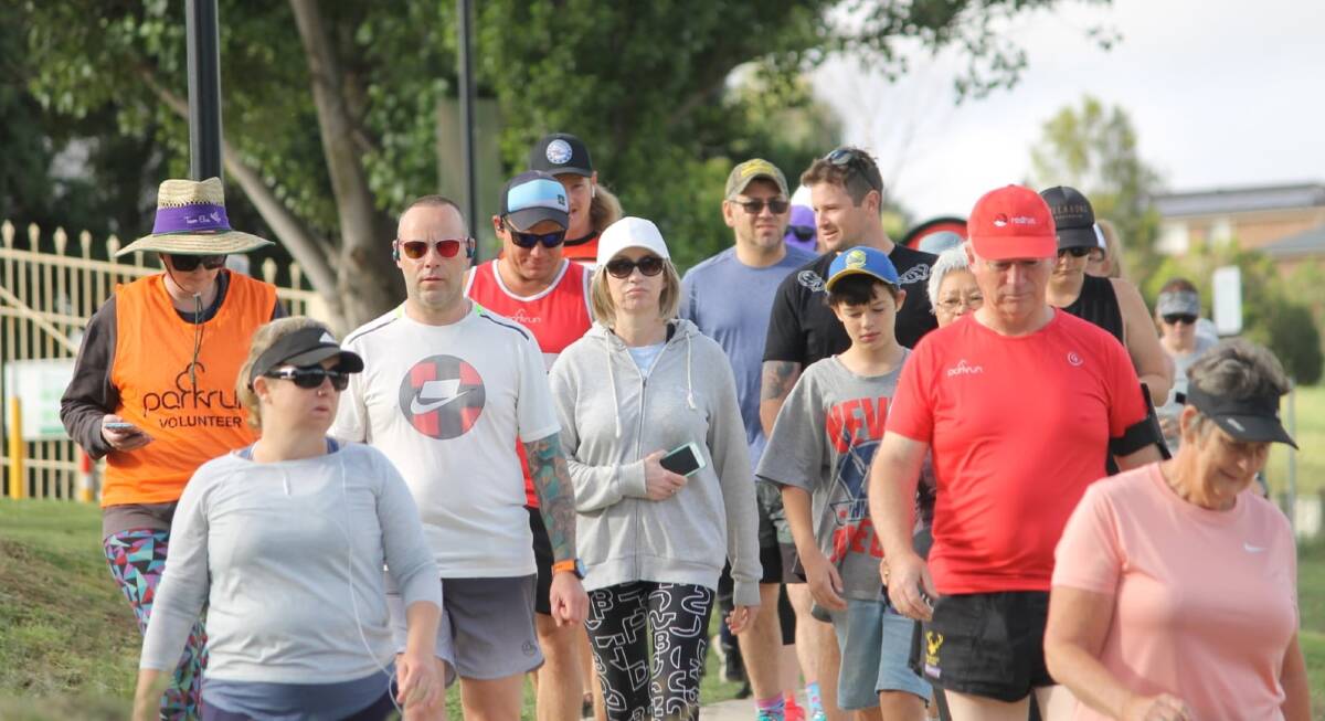 We're back: Goulburn parkrun returned on Saturday after more than nine months without an event due to COVID-19. Photo: Goulburn parkrun.