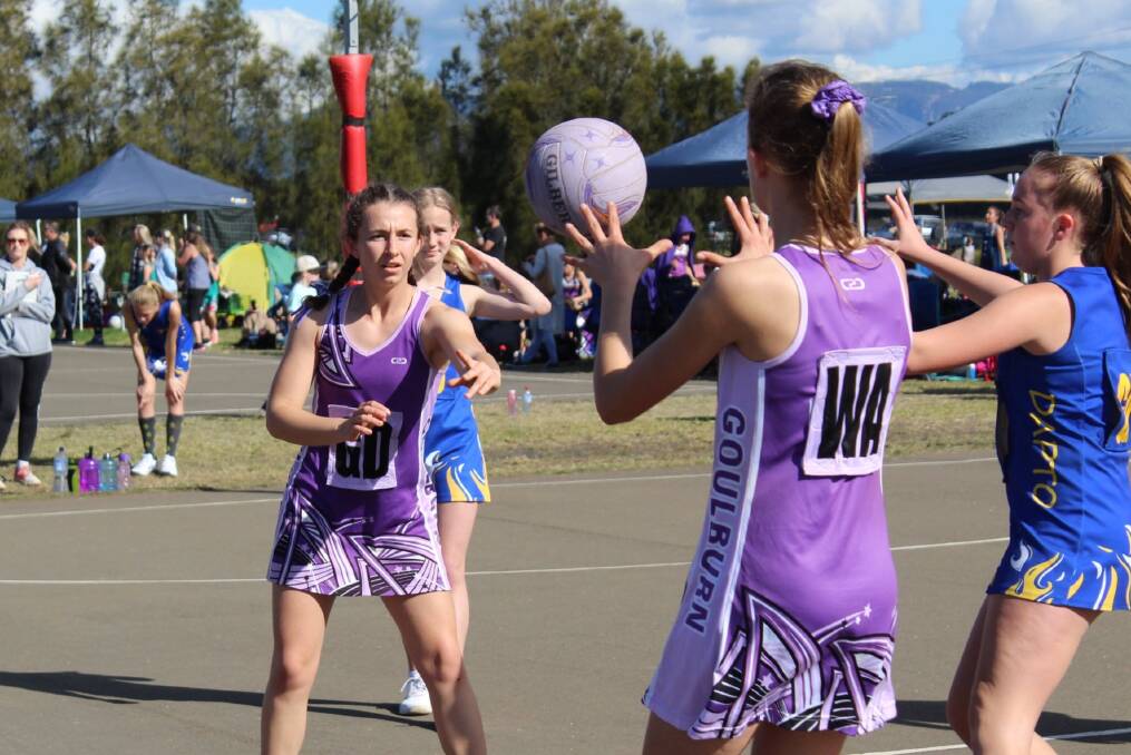 Passing: The Goulburn District Netball Association had four members named as part of the SESA squad in varying capacities. Photo: Goulburn District Netball Association. 