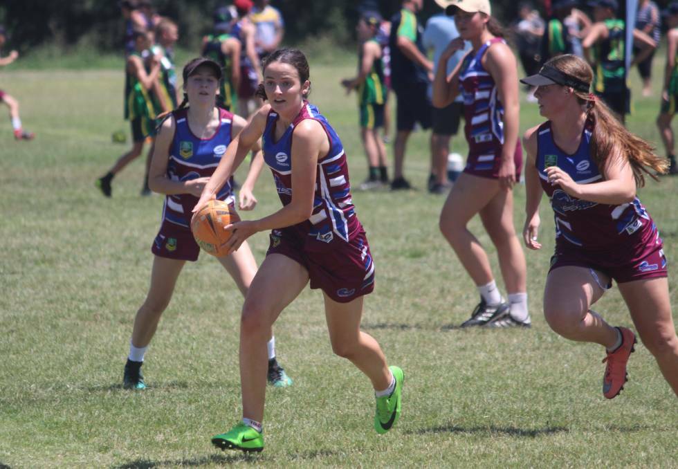 On the run: Players representing Goulburn at touch football events will finally have a pathway to prepare them. Photo: Zac Lowe.