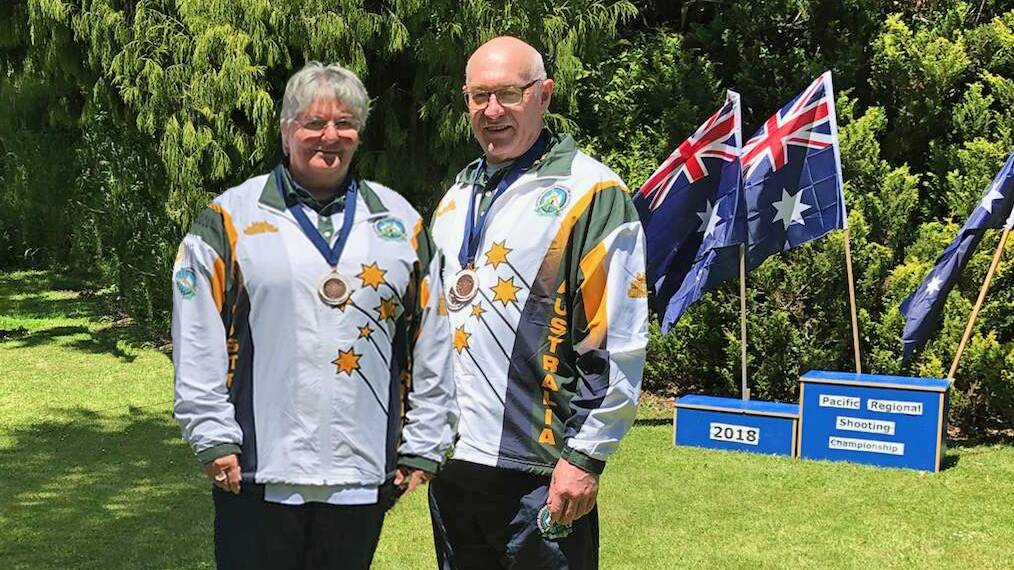 Represent: Jan and Brian Mitchell (seen here at the 2018 Pacific Regional Championships) took part in the NSW RBA Titles in Sutherland recently. Photo: Supplied.